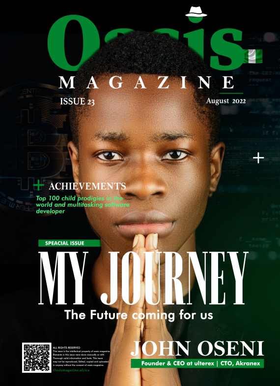 Oasis Magazine – My Journey – August 2022